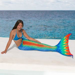 Meerjungfrauenschwanz Rainbow ohne Mono-Flosse
